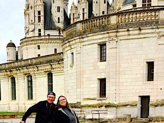 Ray & Rosemary Kimball, Chambord Chateau, Loire Valley, France, November, 2019